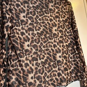 Leopard Print Women's Top